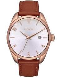 Nixon - Thalia Leather A1343-50m Water Resistant Analog Classic Watch - Lyst