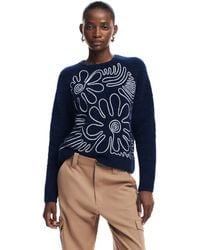 Desigual - Maglione da Donna A Maglia Spessa Felpa - Lyst