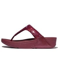 Fitflop - Lulu Crystal-mix Toe-post Sandals - Lyst