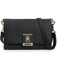 Tommy Hilfiger - Leather Crossbody Bag With Crossbody Strap - Lyst