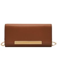Fossil - Penrose Smooth Cowhide Leather Flap Wallet Crossbody - Lyst