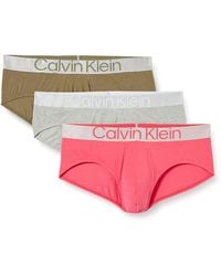 Calvin Klein - 3er Pack Hip Briefs Unterhosen Baumwolle mit Stretch - Lyst