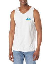 Quiksilver - Mw Logo Sleeveless Tank Top Tee Shirt - Lyst