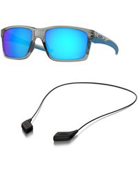 Oakley - Sunglasses Bundle: Oo 9264 926442 Mainlink Grey Ink Prizm Sapphi Accessory Shiny Black Leash Kit - Lyst