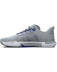 Under Armour - S W Tribase Reign 5 Trainers Grey Mist/white 7 - Lyst