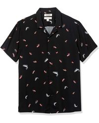 Goodthreads Standard-fit Short-sleeve Camp Collar Hawaiian - Black