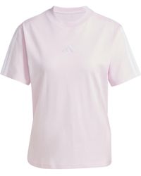 adidas - Essentials 3-stripes Sleeve Cotton T-shirt - Lyst