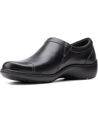Dames Schoenen voor voor Platte schoenen Clarks Vrouwen Cora Sky Loafer in het Grijs 
