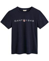 GANT - Maglietta con Stampa Grafica T-Shirt - Lyst