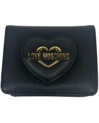 Love Moschino - Small Saffiano Wallet - Black, Multi-coloured, Taglia Unica - Lyst