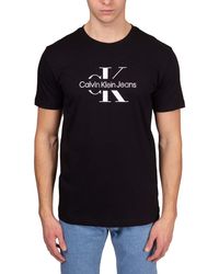 Calvin Klein - Disrupted Outline Tee J30j325190 T-Shirt mit Monologo - Lyst