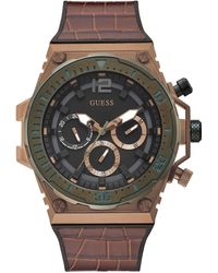Guess - Orologio Analogico Quarzo da Uomo con Cinturino in Pelle GW0326G2 - Lyst