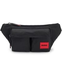 HUGO - Gürteltasche Aus Mattem Twill Mit Zwei Pattentaschen - Lyst