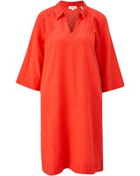 S.oliver - Leinen Kleid Relaxed Fit - Lyst