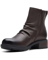 Clarks - Hearth Rose Mid Calf Boot - Lyst