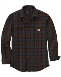Carhartt flannel shirt big and tall best sale
