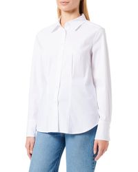 Betty Barclay - Hemdbluse mit Kragen Weiß,42 - Lyst