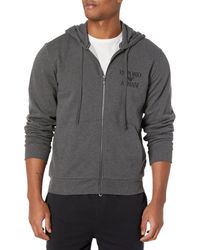 Emporio Armani - Zipped Sweatshirt Iconic Terry - Lyst