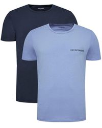 Emporio Armani - Core Logoband Crew Neck 2-Pack T-Shirt - Lyst