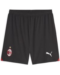 PUMA - S Ac Milan Football Shorts Black-for All Time Red M - Lyst