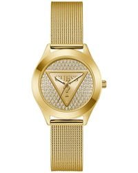 Guess - GT Glitz Plaque GW0835L2 Montre bracelet pour femme en acier inoxydable doré - Lyst