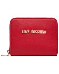 Love Moschino - Il portafoglio da donna in similpelle rosso è un accessorio elegante e pratico - Lyst