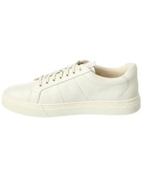 Vince - S Larsen Lace Up Fashion Casual Sneaker Milk White Leather 8 M - Lyst