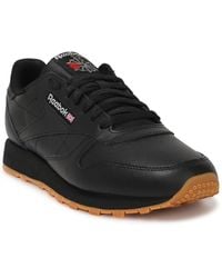 Reebok - Cl Leather 's Foam-Cover Sockliner Slim Toe Trainers - Lyst