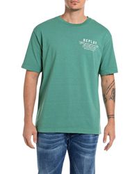 Replay - T-Shirt Kurzarm Oversized - Lyst