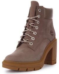 Timberland - Allington Heights 6 in lace up Taupe Grey Nubuck Boot Stivaletto da donna TB 0A5Y6Z 929 - Lyst
