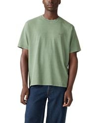 Levi's - Red Tab Vintage Tee Garment Dye Laurel Wreath Jersey Green Xxl - Lyst