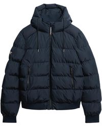 Superdry - Sports Bomberjacke mit Steppung Finster Marineblau XL - Lyst