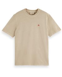 Scotch & Soda - Garment Dye Logo Crew T-shirt - Lyst