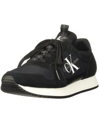 Calvin Klein - Runner Sneaker Sock Laceup Sportschuhe - Lyst