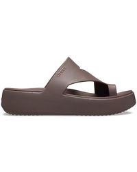Crocs™ - Donna Getaway Platform Toe Loop Sandalo - Lyst