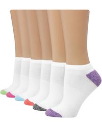 Hanes - Womens 6-pair Comfort Fit No Show Fashion Liner Socks - Lyst