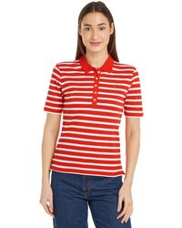 Tommy Hilfiger - 1985 Reg Pique Stripe Polo Ss S/s Polo's - Lyst