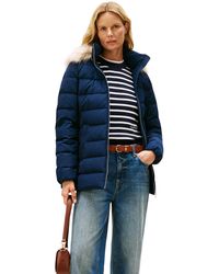 Tommy Hilfiger - Mw Down Slim Jas Met Fur Ww0ww47542 Puffer Jacket - Lyst
