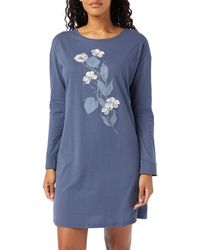 Triumph Timeless Cotton Ndk 2-pack Nightgown in Blue Womens Clothing Nightwear and sleepwear Nightgowns and sleepshirts 