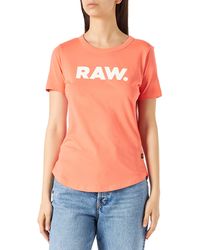 G-Star RAW - T-shirt Raw. Slim R T Wmn,roze - Lyst