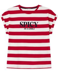 Springfield - Camiseta Rojo XS - Lyst