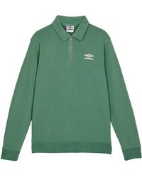 Umbro - S Polo Shirt Sweatshirt Green Xxl - Lyst