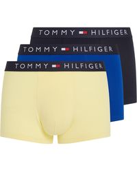 Tommy Hilfiger - 3p Trunk Ultra Blauw/des Sky/country Geel M - Lyst