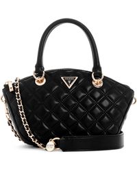 Guess - Giully Mini Satchel Black - Lyst