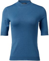 Comma, - Pullover Kurzarm - Lyst