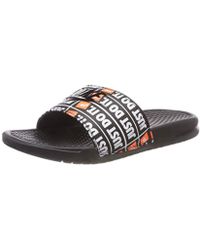 GS 343880 001 Nike Benassi JDI Black//Black-Black