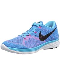 nike flyknit lunar 1 azul