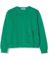 FIND Lace Detail Sweat Sweatshirt - Green