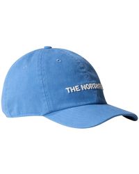 The North Face - Roomy Norm Cappellino da Baseball Indigo Stone/Washed/Horizontal Logo Taglia Unica - Lyst