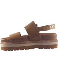 Clarks - Orianna Glide Leather Sandals In Standard Fit Size 5.5 - Lyst